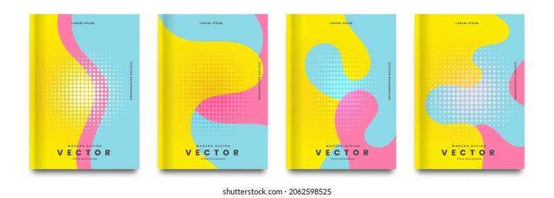 modern cover design. colorful shape elements.