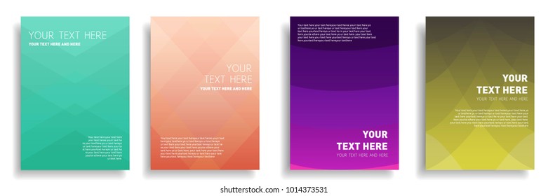 modern cover design with dynamic colorful halftone gradient. vector template in a4 size for magazine, presentation, brochure, poster
