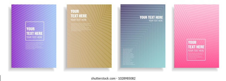 modern cover design with dynamic colorful halftone geometric gradient. vector template for magazine, presentation, brochure in a4 size 