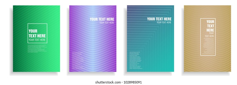 modern cover design with dynamic colorful halftone geometric gradient. vector template for magazine, presentation, brochure in a4 size 