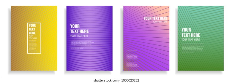 modern cover design with dynamic colorful halftone gradient. vector template for magazine, presentation, brochure, poster in a4 size