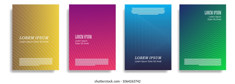 modern cover design with dynamic full of color halftone gradient