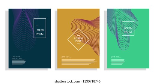 modern cover design with dynamic line element