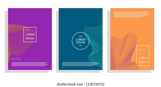 modern cover design with dynamic line element