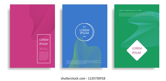 modern cover design with dynamic line element