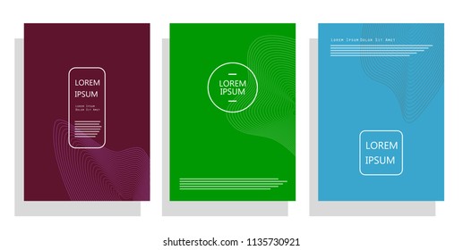 modern cover design with dynamic line element