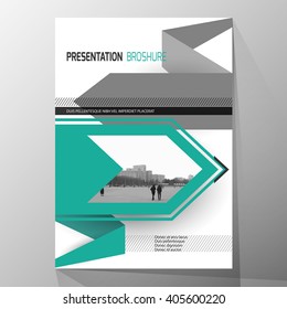Modern cover design, layout brochure template, abstract composition, cover presentation on a4. Geometric design.