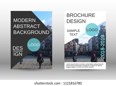 Modern cover design, magazine size a4.Set of two options. Future vector template for creating a fashionable abstract background for a brochure, poster layout, magazine. Eps 10.