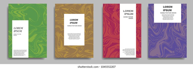 modern cover design with marble texture design element
