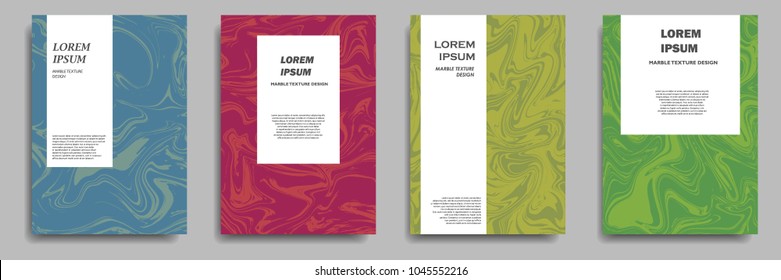 modern cover design with marble texture design element