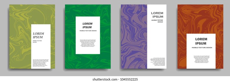 modern cover design with marble texture design element