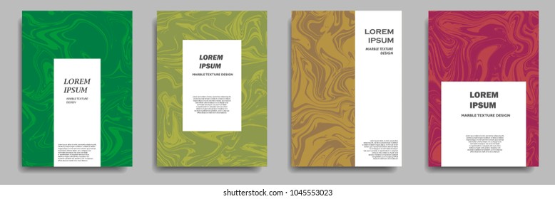 modern cover design with marble texture design element