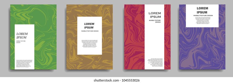 modern cover design with marble texture design element