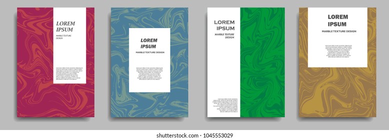 modern cover design with marble texture design element