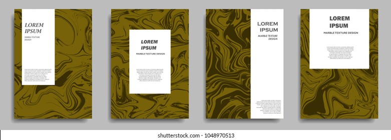modern cover design with marble texture background
