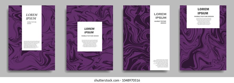 modern cover design with marble texture background