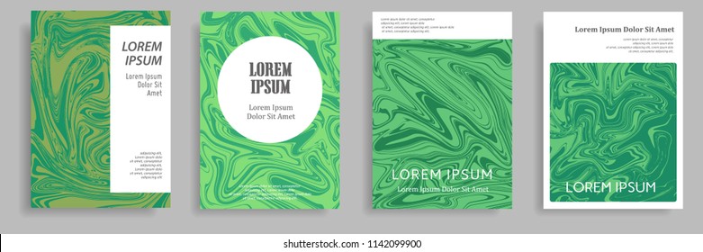 modern cover design with marble texture element