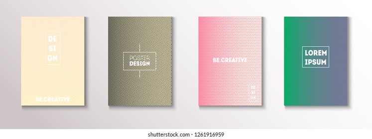 Modern Cover Design, Minimal Futuristic Vector Music Poster. Waves, Zigzag, Lines, Stripes Corporate Identity Geometric Design. Textured Minimal Business Cover. Futuristic Glitch Journal Template