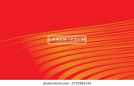 Diseño de portada moderno. Patrón abstracto de líneas onduladas (curvas) de gradiente naranja con fondo naranja de gradiente premium. Vector de línea creativa para fondo de negocios, Plantilla de folletos, folleto, volante, etc.
