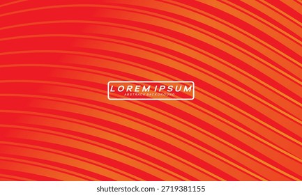 Diseño de portada moderno. Patrón abstracto de líneas onduladas (curvas) de gradiente naranja con fondo naranja de gradiente premium. Vector de línea creativa para fondo de negocios, Plantilla de folletos, folleto, volante, etc.
