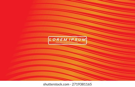 Diseño de portada moderno. Patrón abstracto de líneas onduladas (curvas) de gradiente naranja con fondo naranja de gradiente premium. Vector de línea creativa para fondo de negocios, Plantilla de folletos, folleto, volante, etc.