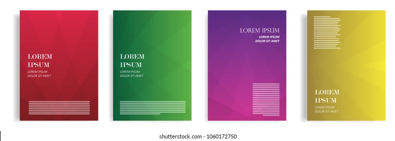 modern cover design package with colorful halftone