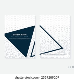 Modern cover design set. Blue, white abstract line pattern. Creative wavy stripe vector collection for business background, certificate, contemporary.