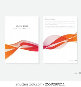 Modern cover design set. Blue, white abstract line pattern. Creative wavy stripe vector collection for business background, certificate, contemporary.