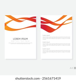 Modern cover design set. Blue, white abstract line pattern. Creative wavy stripe vector collection for business background, certificate, contemporary.
