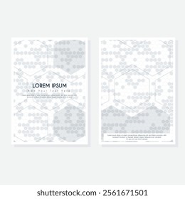 Modern cover design set. Blue, white abstract line pattern. Creative wavy stripe vector collection for business background, certificate, contemporary.
