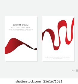 Modern cover design set. Blue, white abstract line pattern. Creative wavy stripe vector collection for business background, certificate, contemporary.
