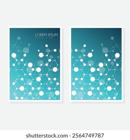 Modern cover design set. Blue, white abstract line pattern. Creative wavy stripe vector collection for business background, certificate, contemporary.
