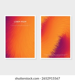 Moderno conjunto de diseño de portada. Patrón de línea abstracta azul, blanco. Colección ondulada creativa del Vector de la raya para el fondo del negocio, certificado, contemporáneo.