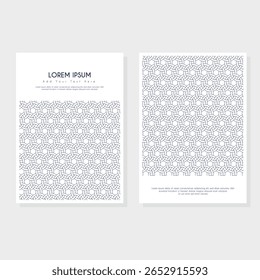 Modern cover design set. Blue, white abstract line pattern. Creative wavy stripe vector collection for business background, certificate, contemporary.