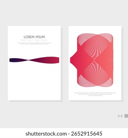 Modern cover design set. Blue, white abstract line pattern. Creative wavy stripe vector collection for business background, certificate, contemporary.