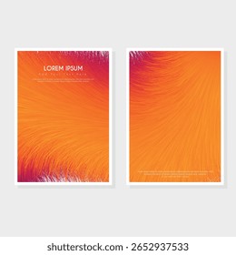 Modern cover design set. Blue, white abstract line pattern. Creative wavy stripe vector collection for business background, certificate, contemporary.
