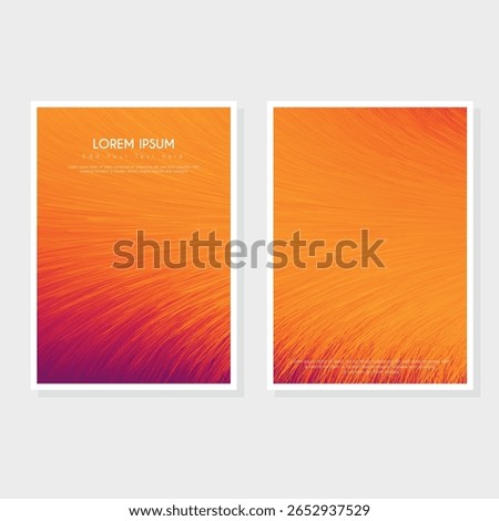 Modern cover design set. Blue, white abstract line pattern. Creative wavy stripe vector collection for business background, certificate, contemporary.
