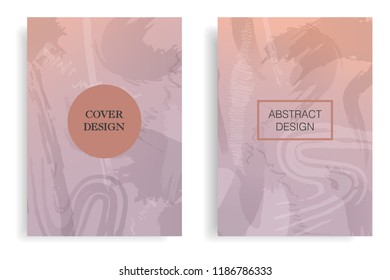 modern cover design template with abstract texture 
