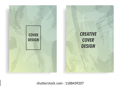 modern cover design template with abstract texture 