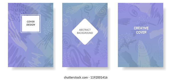 modern cover design template with abstract texture 