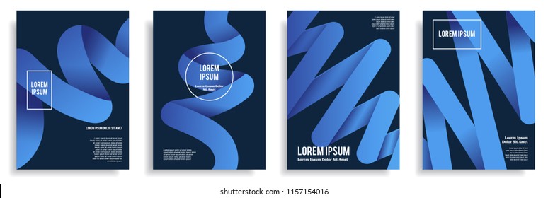 modern cover design template with colorful geometric halftone gradient