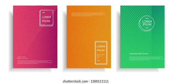 modern cover design template with colorful halftone gradient