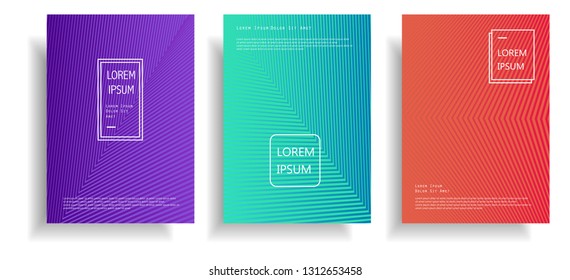 modern cover design template with colorful halftone gradient