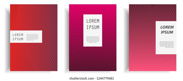 modern cover design template with dynamic halftone gradient. set of cover design template in a4 size