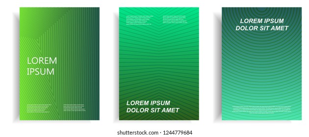 modern cover design template with dynamic halftone gradient. set of cover design template in a4 size
