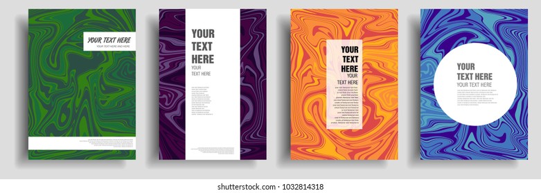 modern cover design template with marble texture