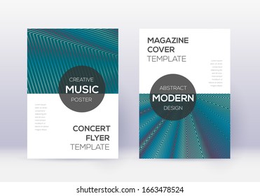 Modern cover design template set. Red abstract lines on white blue background. Exquisite cover design. Exceptional catalog, poster, book template etc.