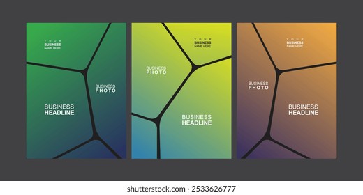 Conjunto de modelos de design de capa moderna