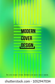 Modern Cover Design for your Business with Abstract Lines and Holography Background. Futuristic Poster, Flyer, Layout with Liquid Pattern for Branding, Identity. Vector minimalistic brochure. A4 set