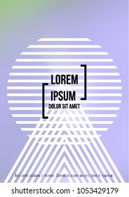 Modern Cover Design for your Business with Abstract Lines and Holography Background. Futuristic Poster, Flyer, Layout with Liquid Pattern for Branding, Identity. Vector minimalistic brochure. A4 set